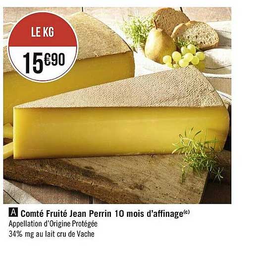 comté fruité jean perrin 10 mois d'affinage