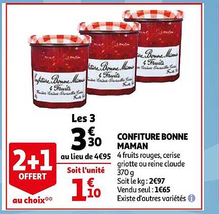 confiture bonne maman