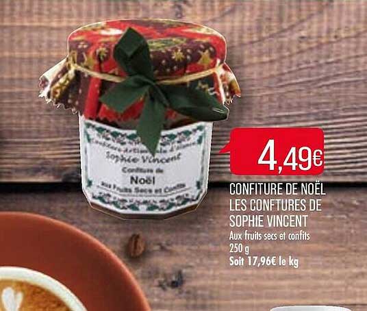 confiture de noël les conftures de sophie vincent