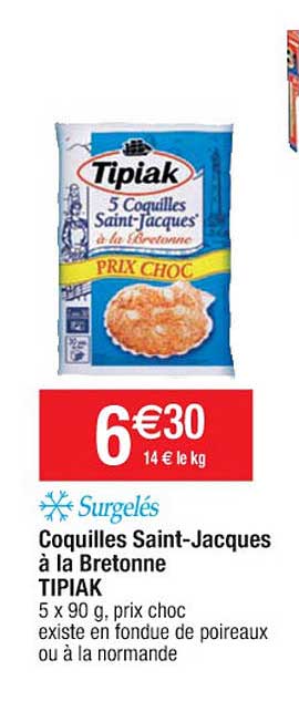 coquilles saint-jacques à la bretonne tipiak