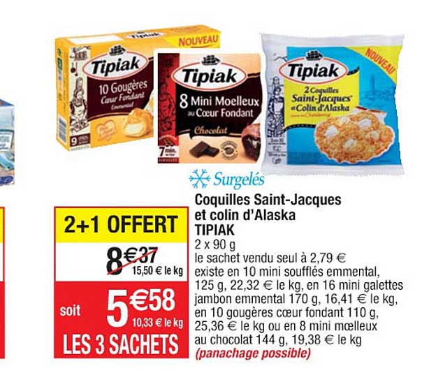 Coquilles Saint-jacques Et Colin D'alaska Tipiak