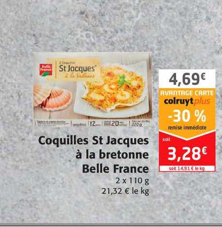 coquilles st jacques à la bretonne belle france