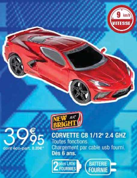 corvette c8 1-12e 2.4 ghz