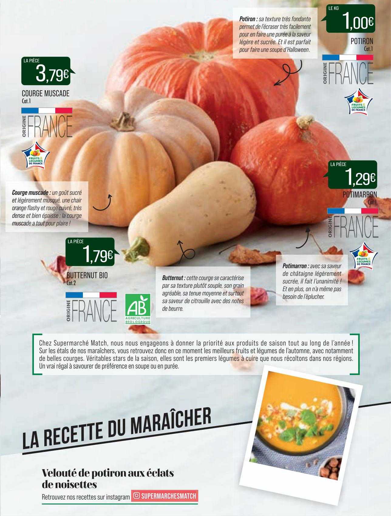 courge muscade, butternut bio, potimarron