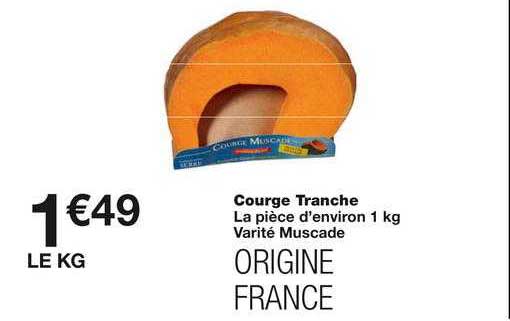 Courge Tranche