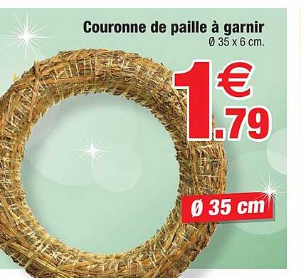 couronne de paille à garnir
