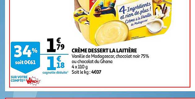 Crème Dessert La Laitière