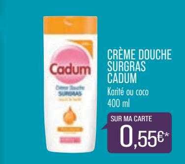 crème douche surgras cadum