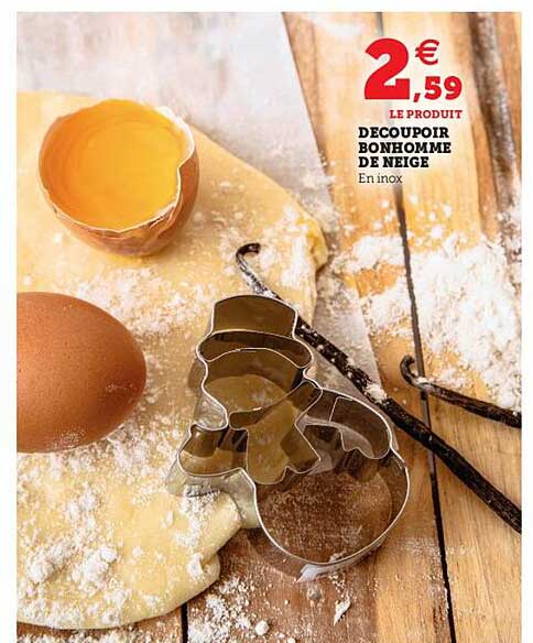 découpoir bonhomme de neige