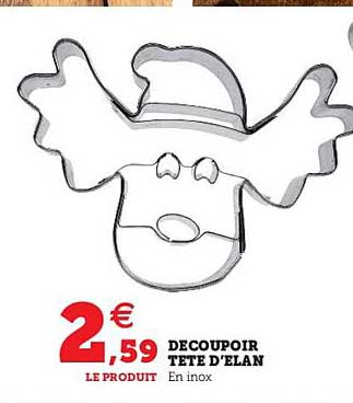 découpoir tête d'élan