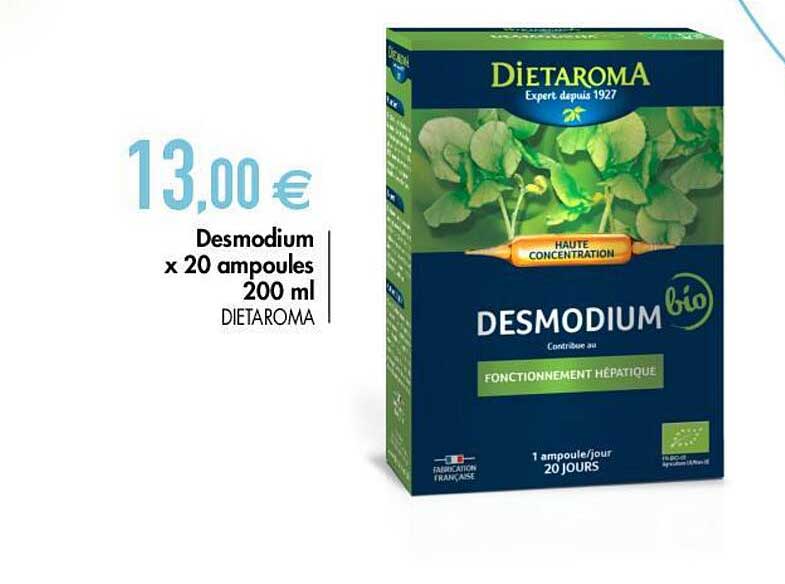 desmodium x20 ampoules 200 ml dietaroma