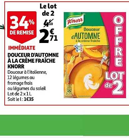 douceur d'automne à la crème fraîche knorr