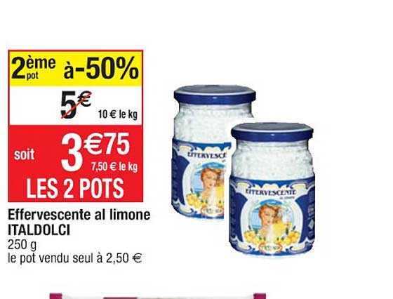 effervescente al limone italdolci