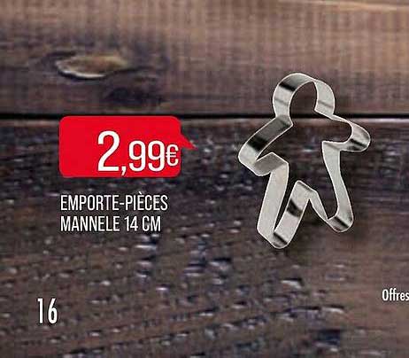 emporte-pièces mannele 14 cm