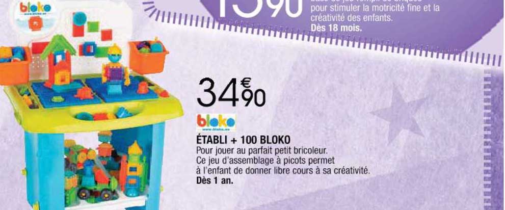 établi + 100 bloko