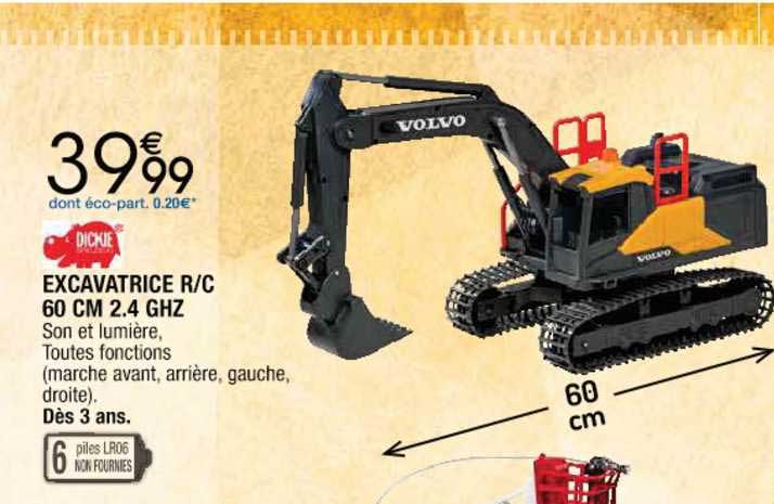 excavatrice r-c 60 cm 2.4 ghz