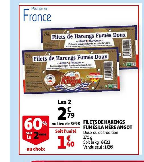 filets de harengs fumés la mère angot