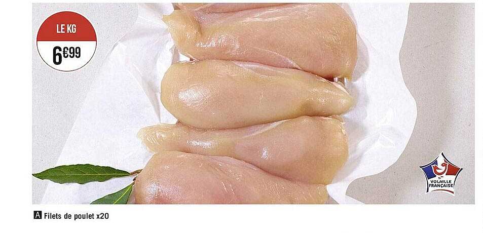 filets de poulet x20