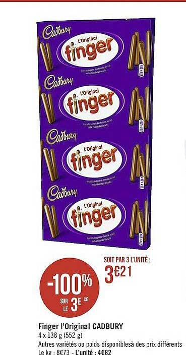 finger l'original cadbury