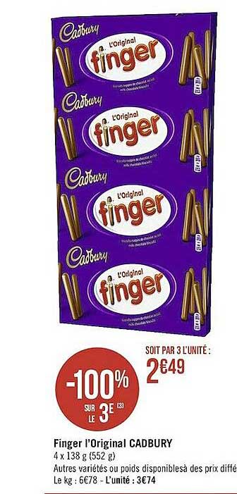 finger l'original cadbury
