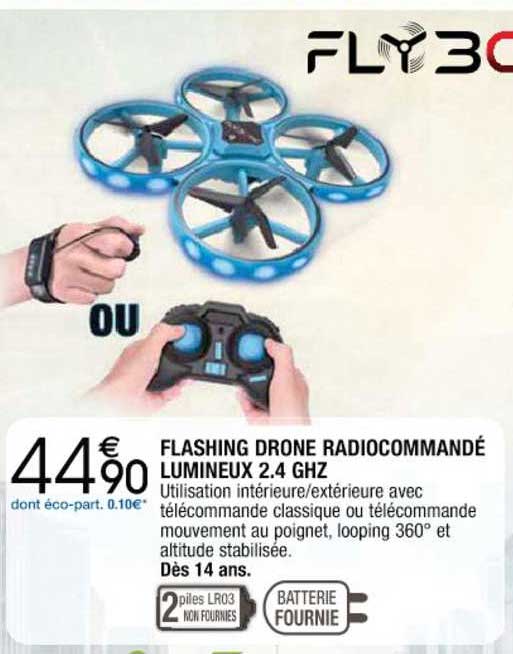 flashing drone radiocommandé lumineux 2.4 ghz