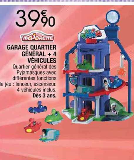 garage quartier général + 4 véhicules majorette