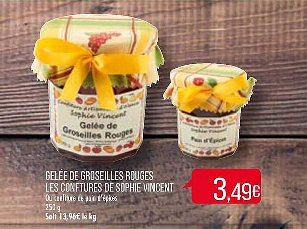 Gelée De Groseilles Rouges Les Conftures De Sophie Vincent