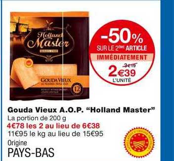 gouda vieux a.o.p. "holland master"
