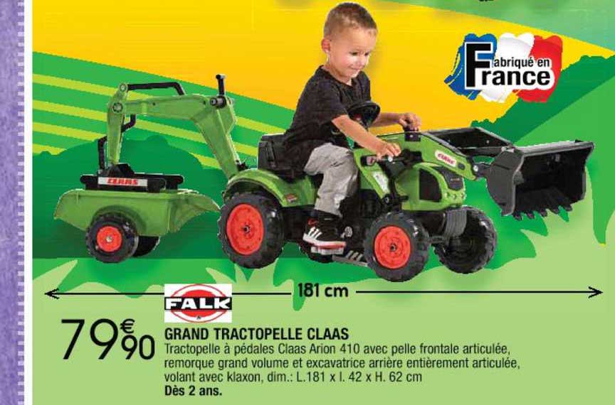 grand tractopelle claas falk