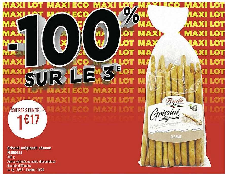Grissini Artigianali Sésame Florelli