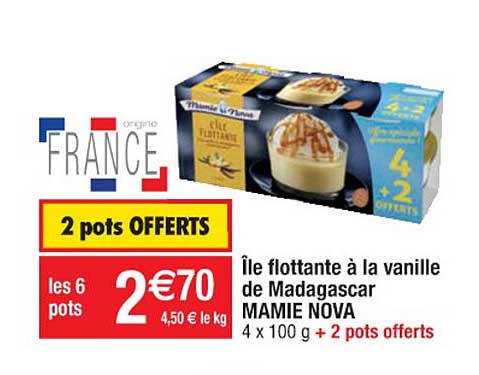 île flottante à la vanille de madagascar mamie nova