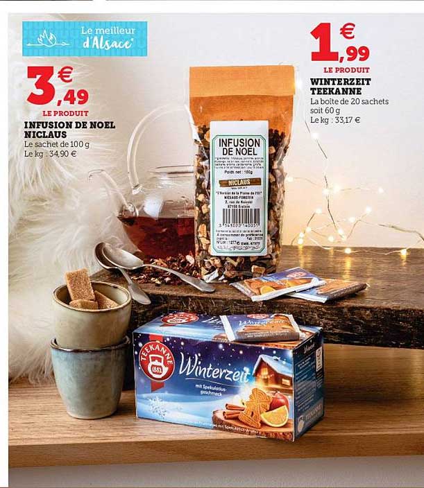 infusion de noël niclaus, winterzeit teekanne