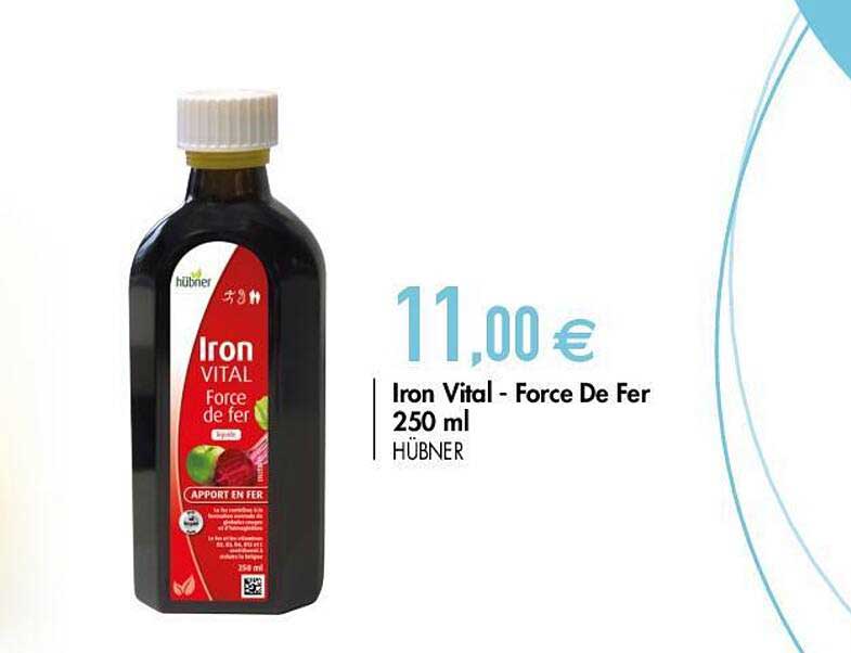 iron vital - force de fer 250 ml hübner