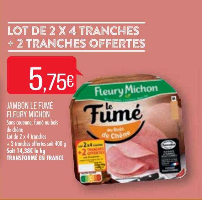 jambon le fumé fleury michon