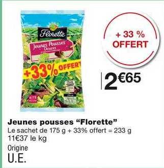 jeunes pousses "florette"