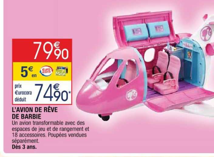 l'avion de rêve de barbie
