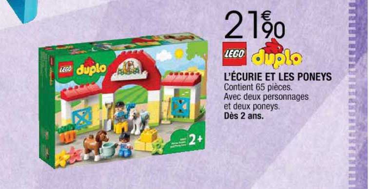 l'écurie et les poneys lego duplo