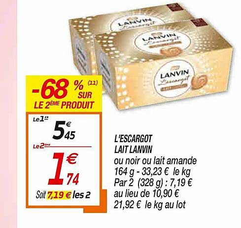 l'escargot lait lanvin