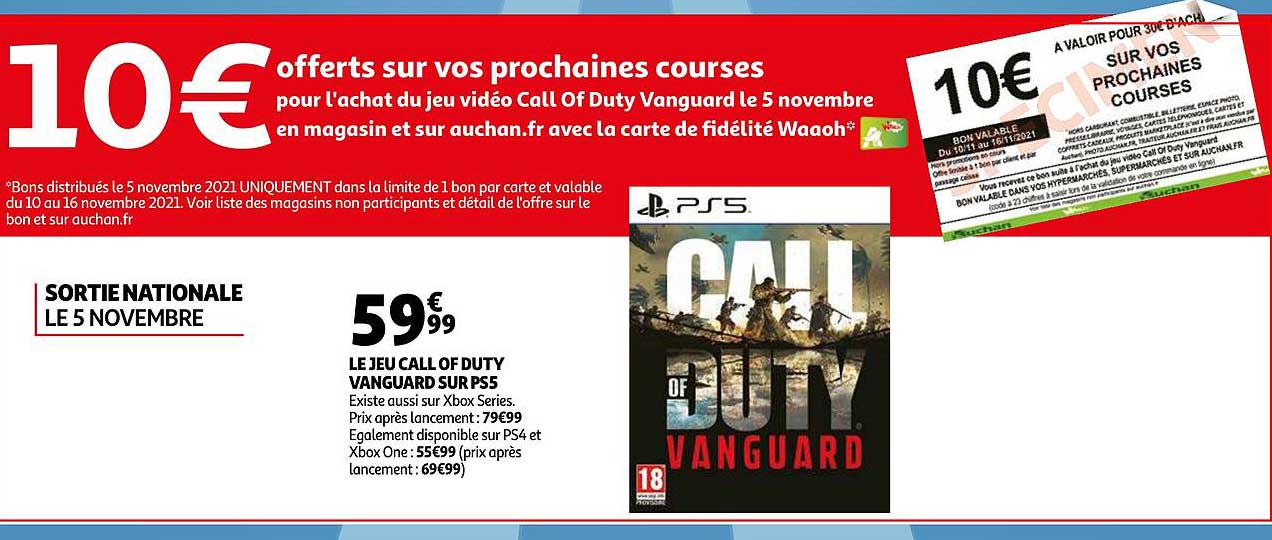 le jeu call of duty vanguard sur ps5