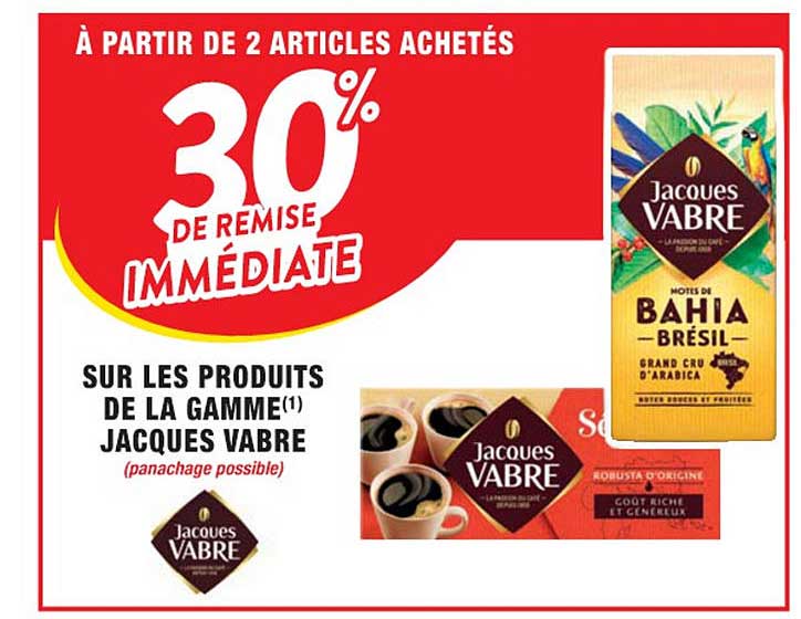 les produits de la gamme jacques vabre