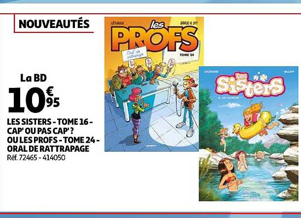 les sisters - tome 16 - cap' ou pas cap' ? ou les profs - tome 24 - oral de rattrapage