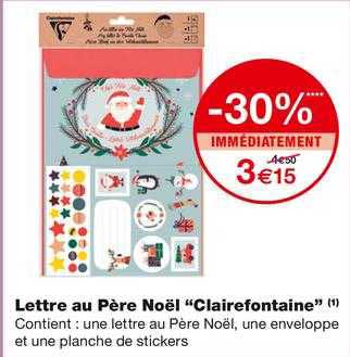 lettre au père noël "clairefontaine"