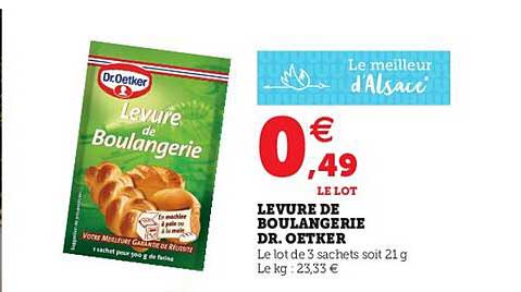 levure de boulangerie dr. oetker