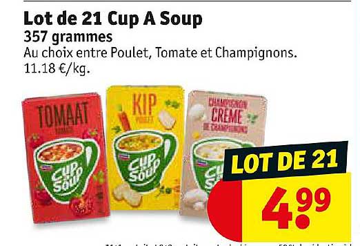 lot de 21 cup a soup