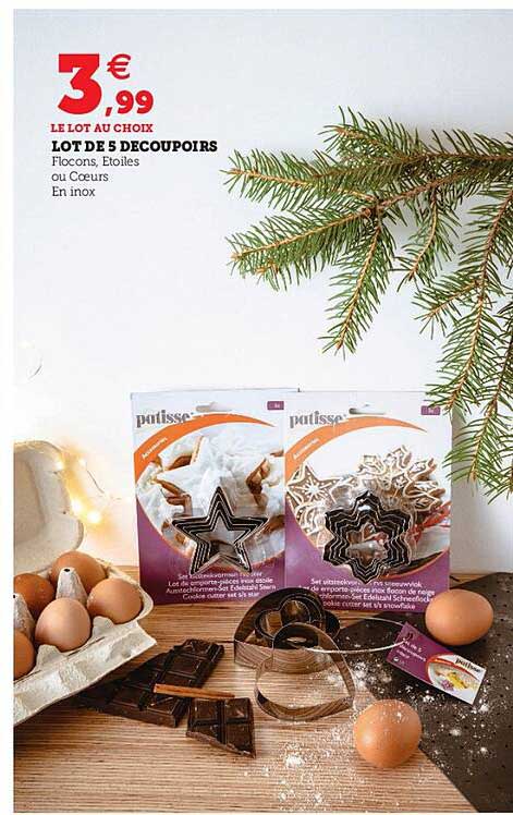 lot de 5 découpoirs