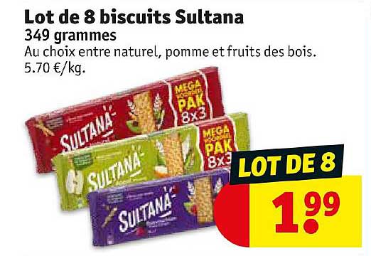 Lot De 8 Biscuits Sultana