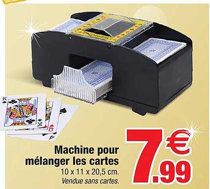 machine pour mélanger les cartes