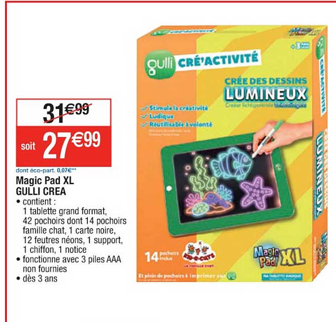 magic pad xl gulli crea