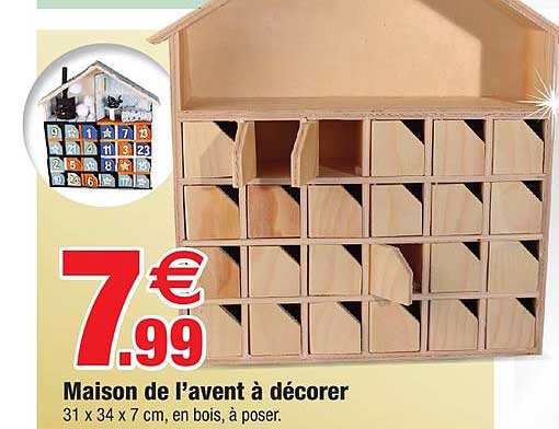 maison de l'avent à décorer