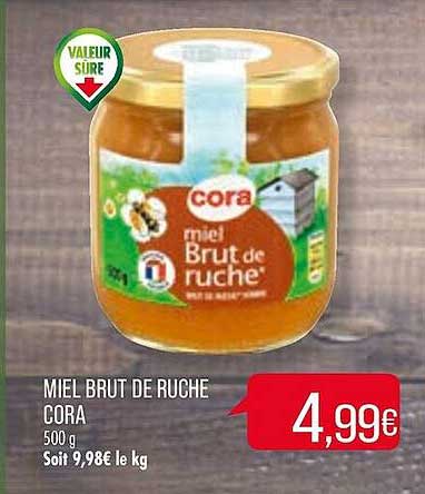 miel brut de ruche cora